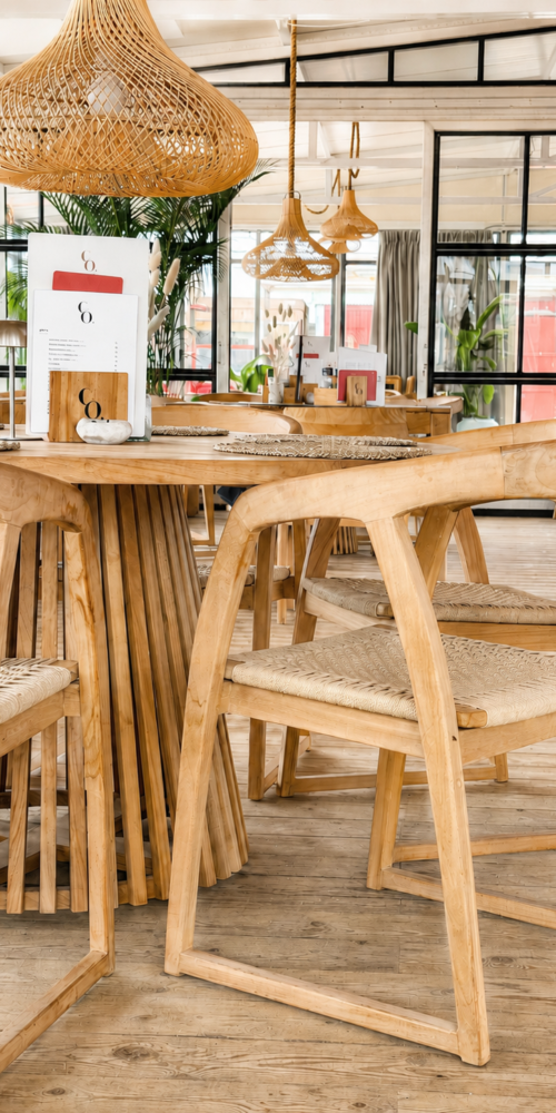 teak stoelen Co Beachclub Wassenaar